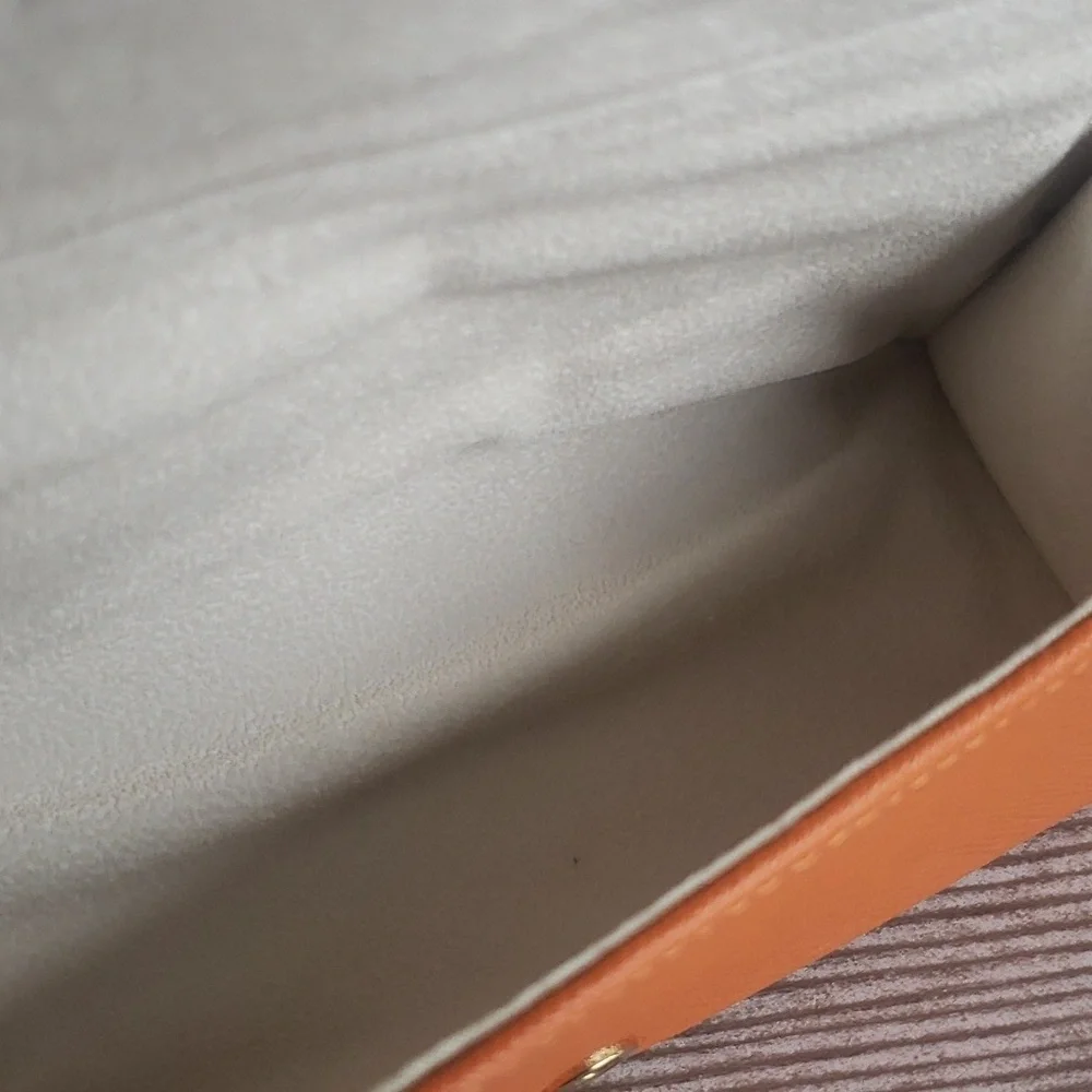 Tory Burch orange sunglasses case